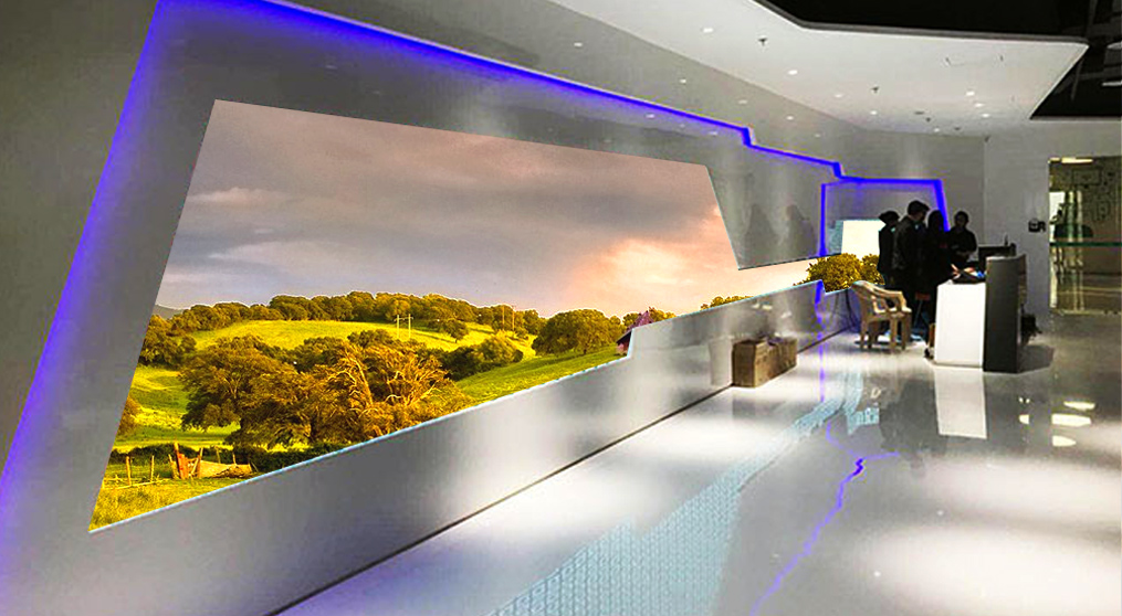 k1十年体育品牌LED异形屏走进OPPO印度总部