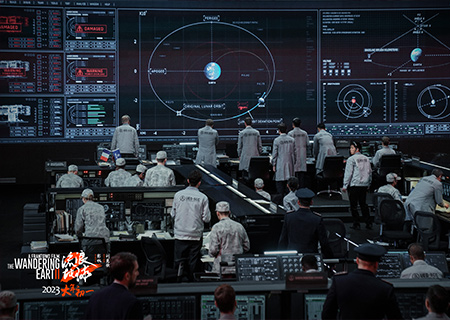 k1十年体育品牌LED显示屏在电影《流浪地球2》中大放异彩