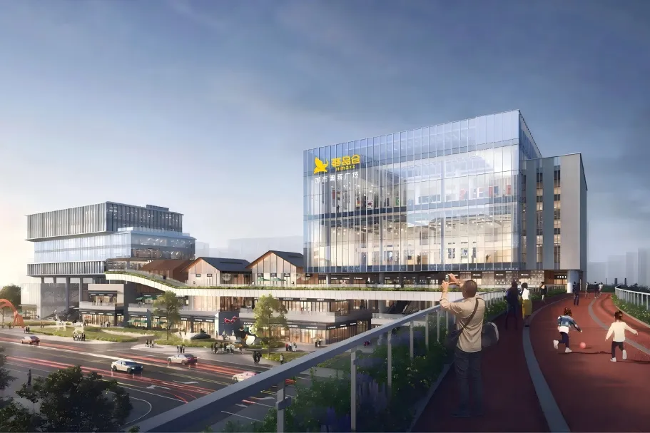 再添新地标！k1十年体育品牌LED屏点亮泰安荟品仓城市奥莱广场